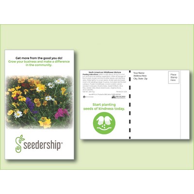 Wildflower Mixture 11 Variety Seed Packet - Postcard Mailer Size (4" x 6.5")