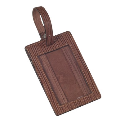 Leather Luggage Tag (4.13"x2.8")