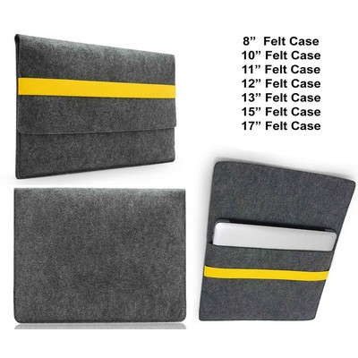 Kidder 13" Felt Sleeve Case with pocket for Laptop Tablet