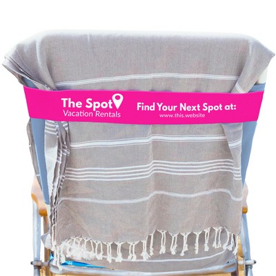 Beach Towel Bands One Color Imprint