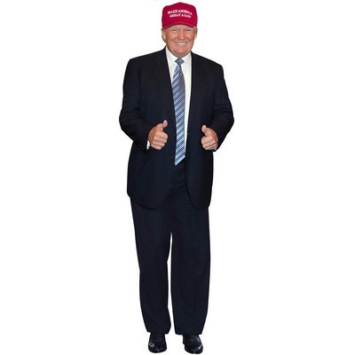 Donald Trump Red 'MAGA' Hat and Suit Stand Up| Standee Picture Poster Photo Print 6 Feet