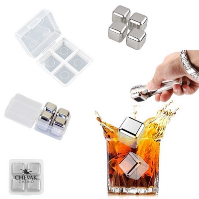 4-IN-1 Metal Chilling Whiskey Ice Cube