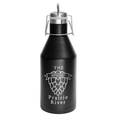 64 Oz. Black Growler