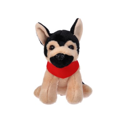 Soft Plush German Shepherd with Bandana