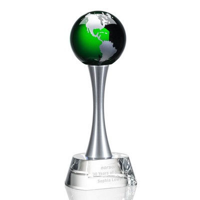 Willshire Globe Award - (S) Optical/Green 12¼"