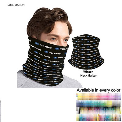 Sublimated Multifunction Tubular 2-Ply WINTER Neck Gaiter (Polyester Microfleece)