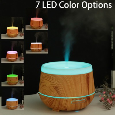 400 ml Wood Grain Aromatherapy Humidifier with Night Light