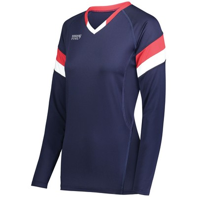 Girls TruHit Tri-Color Long Sleeve Jersey