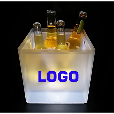 Square LED Light Up Ice Bucket