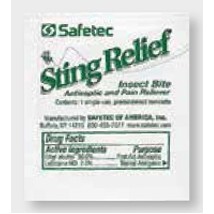 Insect Bite Relief Wipe (Single Packet)