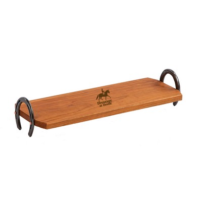 Horseshoe Serving Plank Cherry