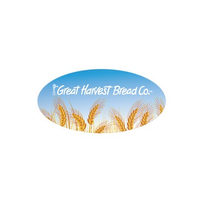 4" X 2" Oval Roll Labels