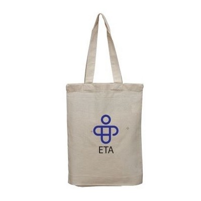 Lightweight Cotton Tote Bag with Bottom Gusset - Full Color Transfer (9"x11"x1.5")