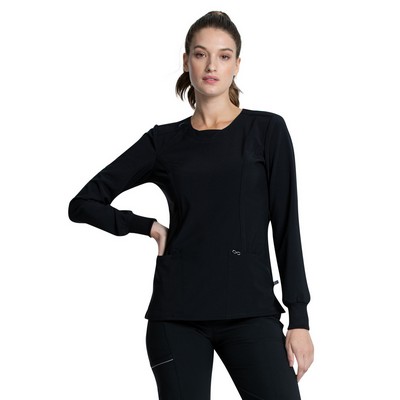 Cherokee® Infinity Women's Long Sleeve V-Neck Scrub Shirt