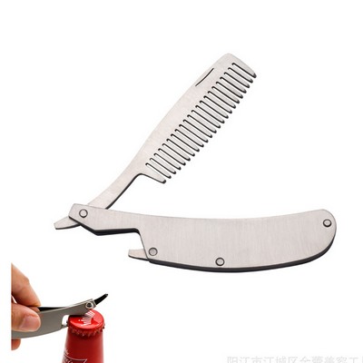 Folding Stainless Steel Beard Comb