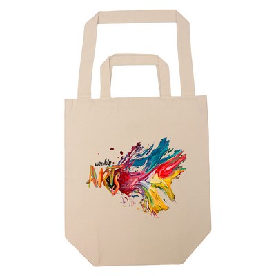 Natural Shopper Bag with Two Handles - Full Color Transfer (16" x 18" x 7")