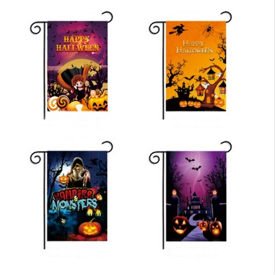 Double Sided Halloween Garden Flags