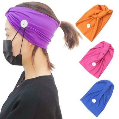 Button Headband Ear Protection Holder