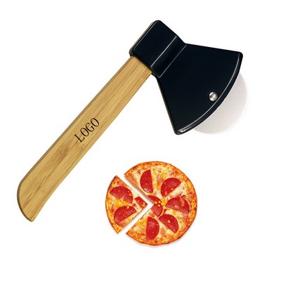 Axe Pizza Cutter with Bamboo Handle