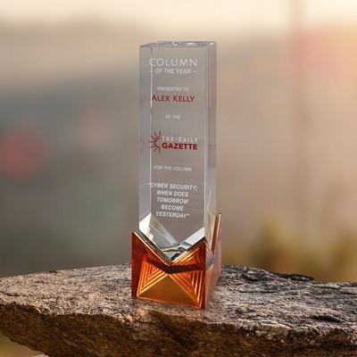 Hampton Amber Award 9-1/2"