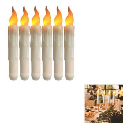 LED Flameless Taper Candle With Timer