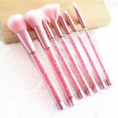 Pink Makeup Brush Set With PU Bag