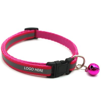 Reflective Pet Dog Collar with Bell