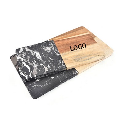 Marble With Wood Serving Board