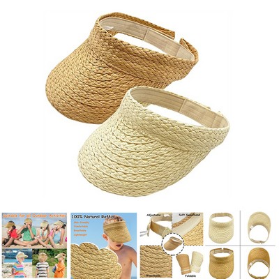 Adjustable Shade Straw Hat