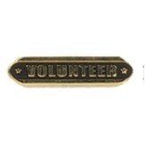 Volunteer Stock Die Struck Pin