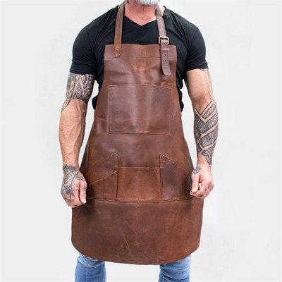 Leather Apron with Pockets