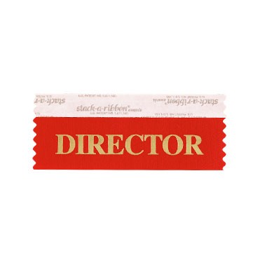 Director Stk A Rbn Red Ribbon Gold Imprint