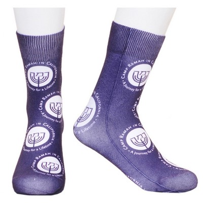 Kids Mid Crew sublimated full color socks