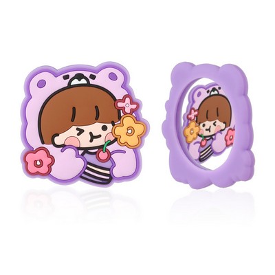 Custom Portable Silicone Mirror of Cartoon Character Shape