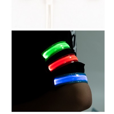 Safety Bracelets, LED Slap Armband Kids Walking at Night Safe LED Light Wrist Light Reflective Belt