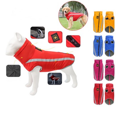 Reflective Pet Jacket Windproof Snowsuit Vest