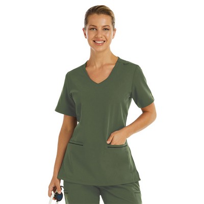 Maevn Matrix Pro Women's Active Knit V-Neck Scrub Top