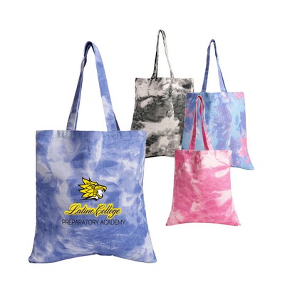 100% Cotton Canvas Heavy Canvas Tie-dye Tote Bag