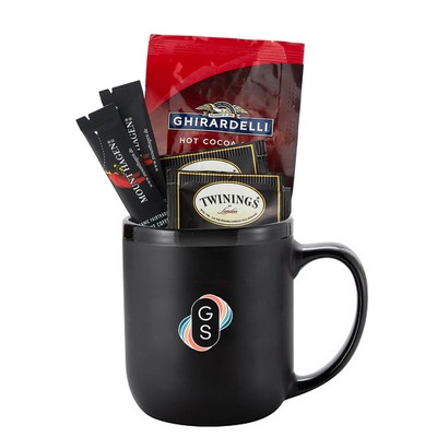 16 Oz. Ceramic Mug Gift Set F with Coffee