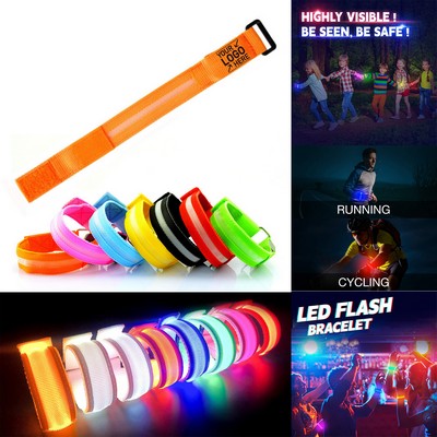 Light Up Wristbands Flashing Arm Night Running Wrist Bands