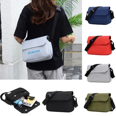 Unisex Oxford Messenger Bag Crossbody Bag Sling Bag Shoulder Bag