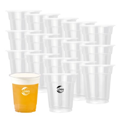 12oz Clear Drinking Water Plastic Cup