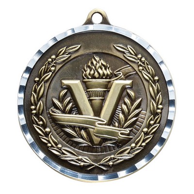 Victory Diamond Cut Medal