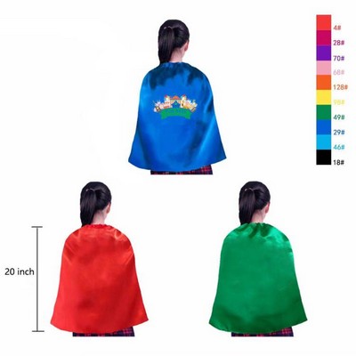 Full Color Logo Kid's Cape 27.5''W x 20''H