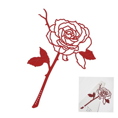 Rose Metal Bookmark