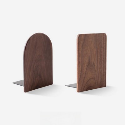 Arched and Square Eco-friendly Wooden Sturdy Bookends