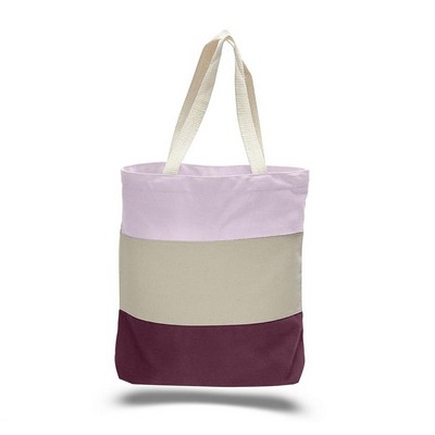 Canvas Tri Color Professional Tote Bag