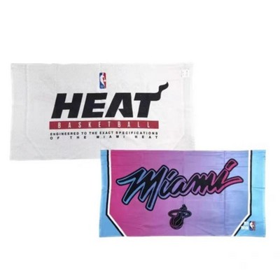 11" x 18" Sublimated Serged Hem Microfiber Rally Towel