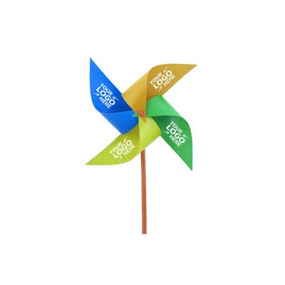 4 Leaves Plastic Pinwheel Outdoor Windmills Wind Spinners