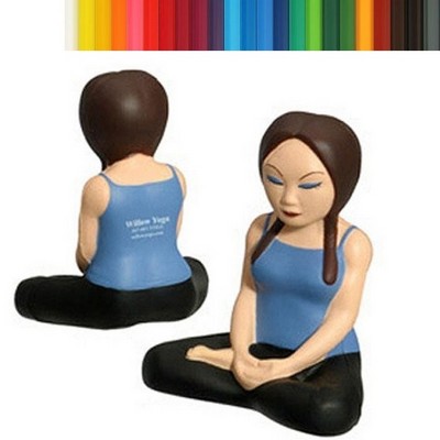 Cross-Legged Seated Yoga Girl Stress Reliever